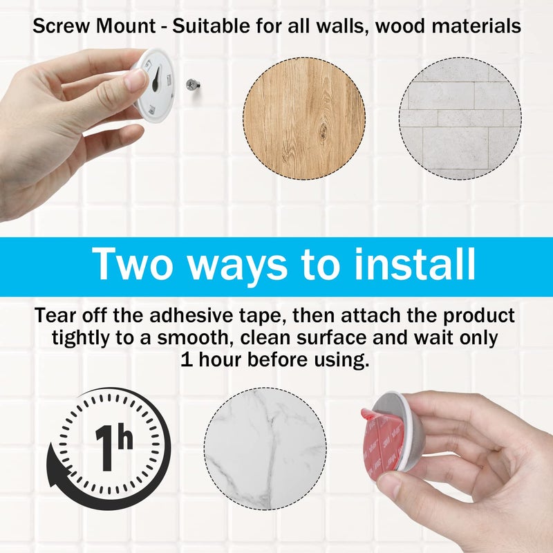 Haoyou Wall Mount Indoor/Outdoor Camera Mounts Compatible for Magnetic Arlo Pro/Arlo Pro 2 Camera and SimpliSafe Outdoor Security Camera (2 Pack Silver) - Image 5